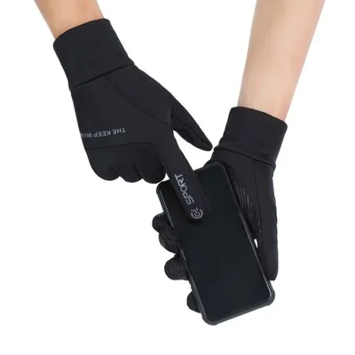 
Sport Full Finger Gloves Waterproof Outdoor Weight Lifting Climbing Gloves Touch Screen Fleece-lined 