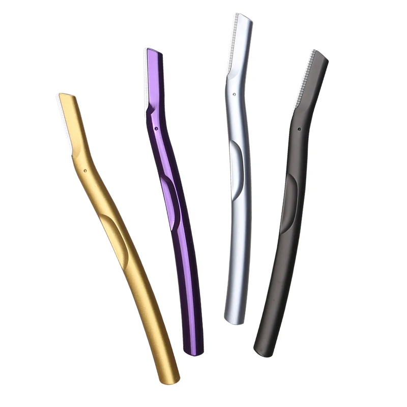 Newest Design Luxurious Metal Shaving Blade Eyebrow Razor For Makeup Beauty