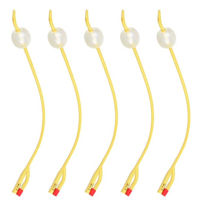 
 Wholesale Coated 2-Way Latex Foley Balloon Catheter Medical latex foley ureteral catheter foley catheter  