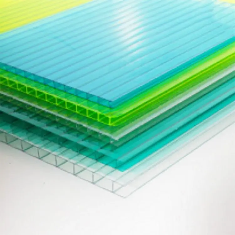 U Lock X Structure R Structure Honeycomb Polycarbonate sheet Alveolare Polycarbonate Hollow Sheet with Ultraviolet proof