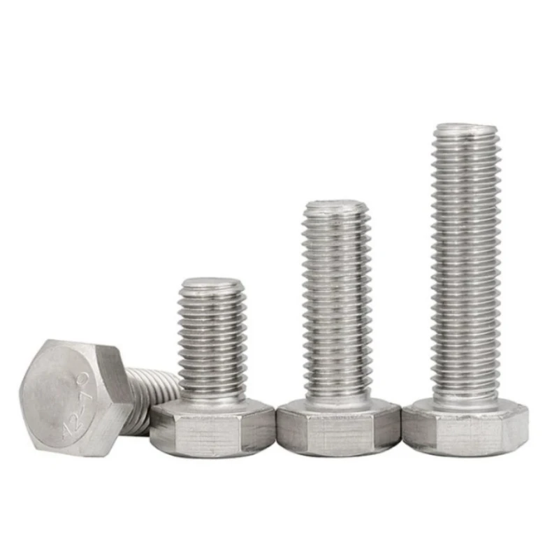ASTM A193 A914 B8 N8M B8T A453 GR660 A286 18-8 B8M болт с шестигранной головкой из нержавеющей стали и плоская пружинная шайба DIN933 931