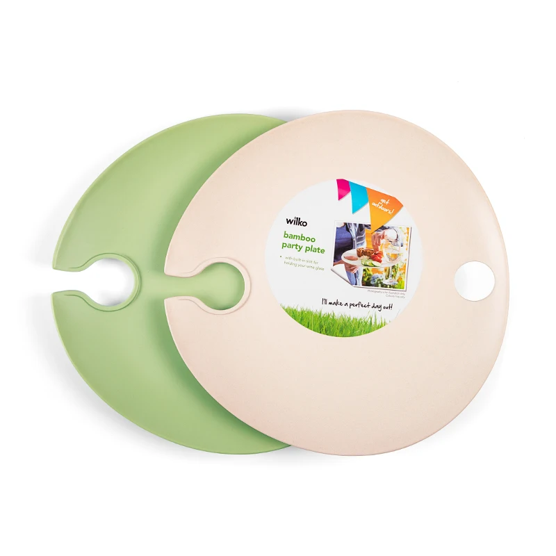 100% Customized Bamboo Fiber Melamine Salad Hands And Bamboo Salad Server Set