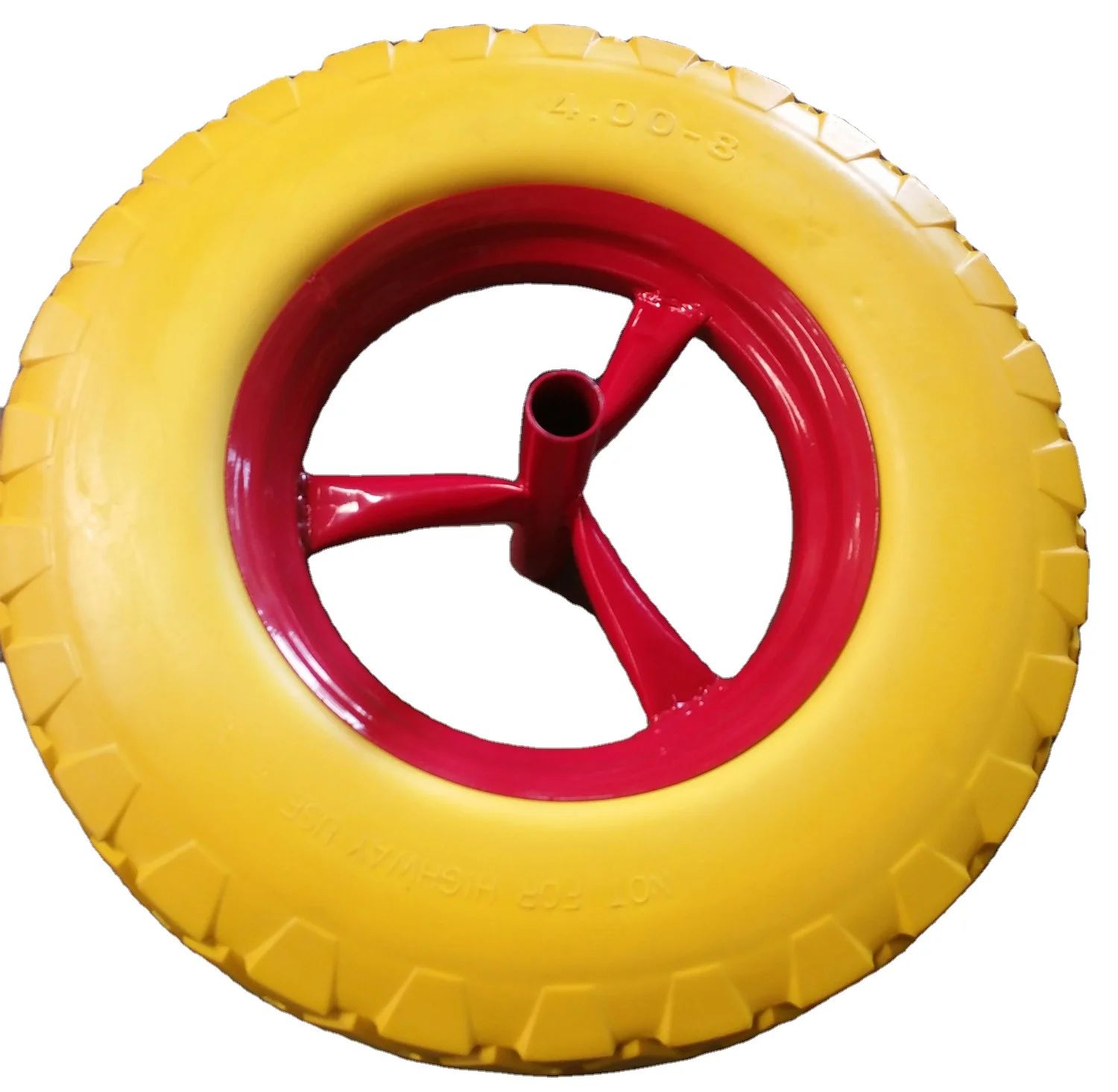 14 inch 14x4 16 inch 16x4 350-8 400-8 PU Foam Spoke Wheels for Wheelbarrow