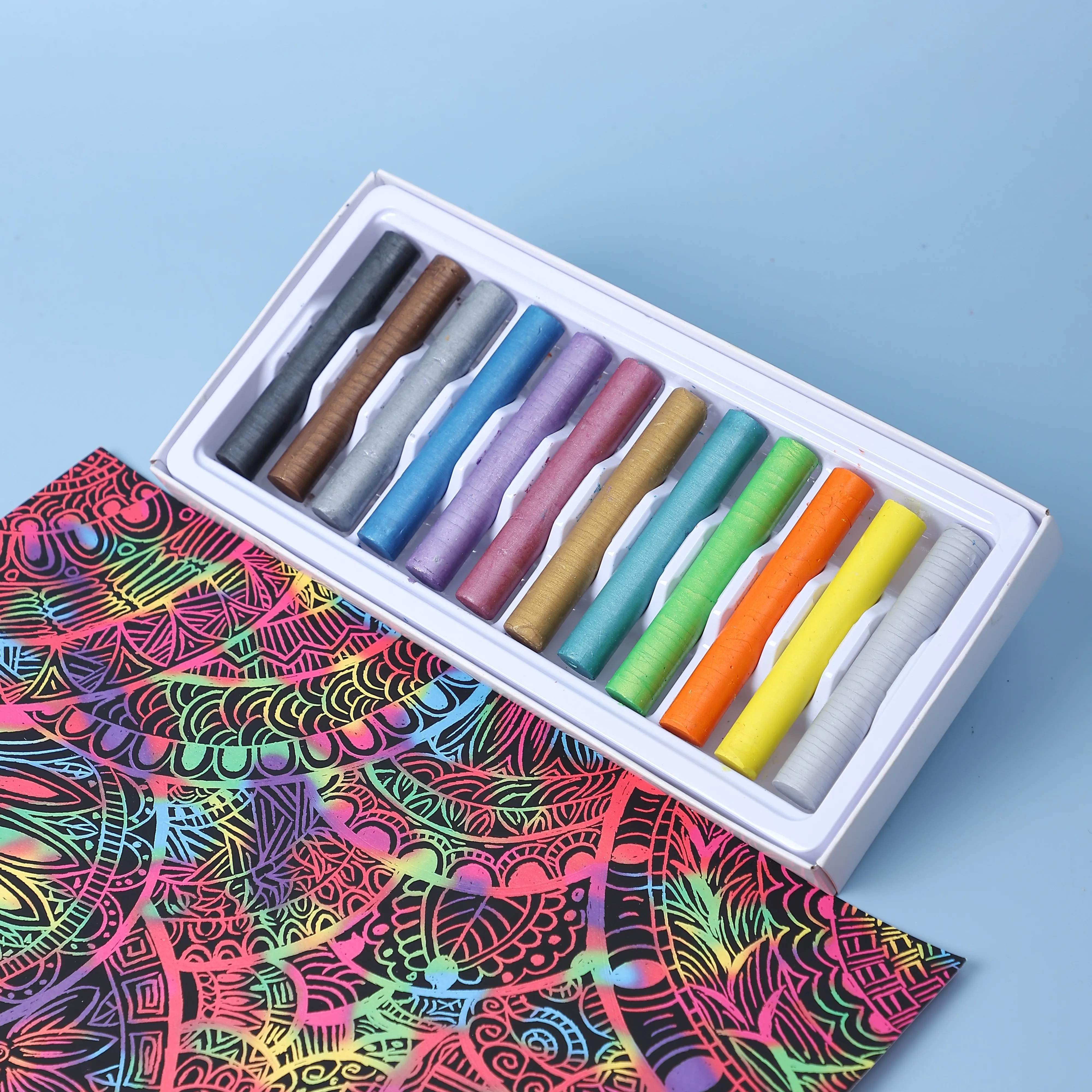 Artist Quality  DIY Metallic Fluorescent New Oil Pastel Crayon For Kids