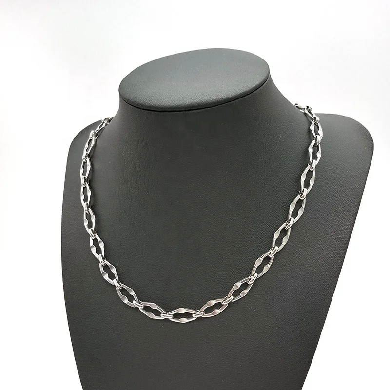 24 inch tongue chain necklace wholesale stainless steel men neck chain