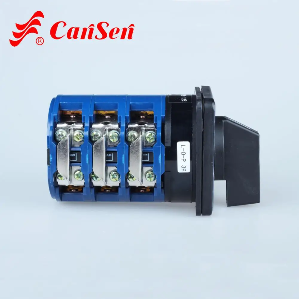 Cansen LW26-125 L-O-P electrical main switch CE certificate universal rotary cam switch