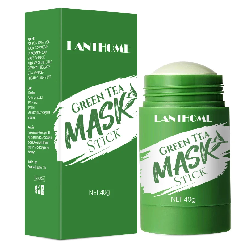 Direct Selling Facial Skin Care Matcha Green Teamask Oil Control Facial Clay Mud Solid Green TeaMask