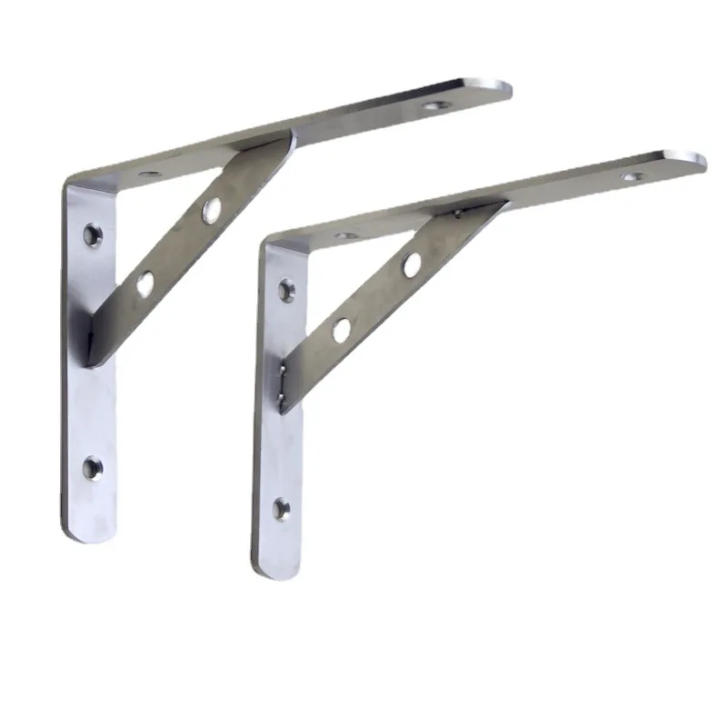 Customized stainless steel Triangle Wall Shelf Bracket Heavy Duty Wall Table Support bending Bracket