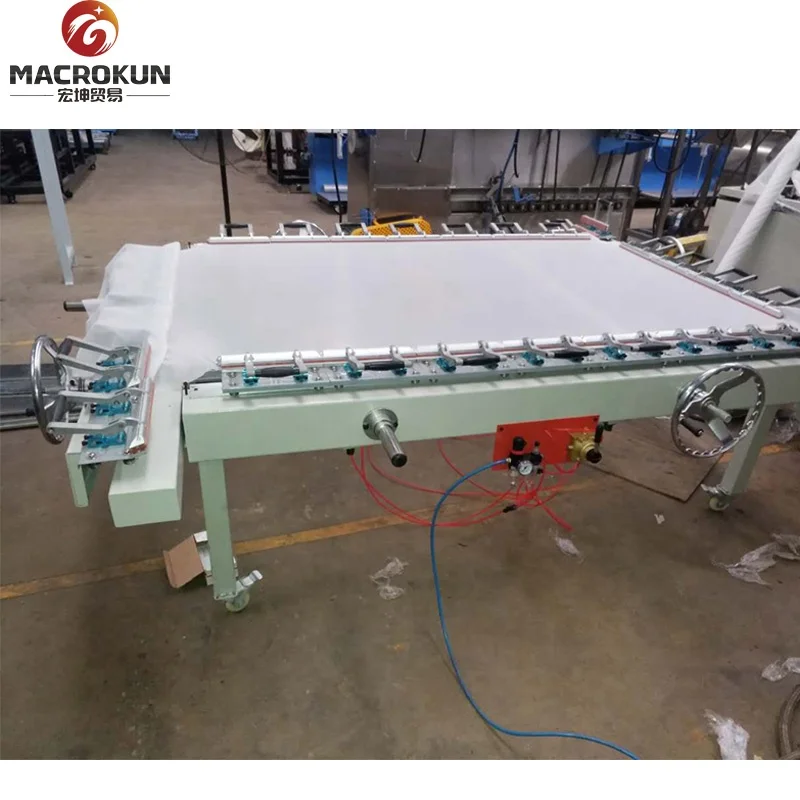 Manual silk screen stretching machine for screen printing