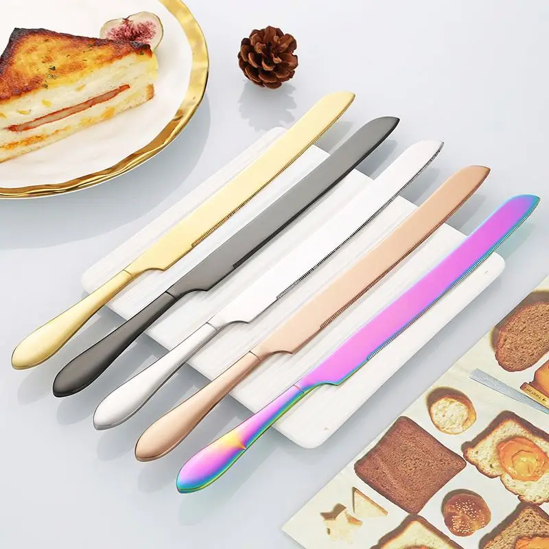Top Sale Stainless Steel Wedding Tableware Party Bread Knife Wedding Cake Cutting Knife Set