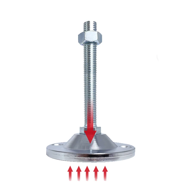Heavy-duty solid industrial equipment support metal fixed foot cup thickened adjustable foot