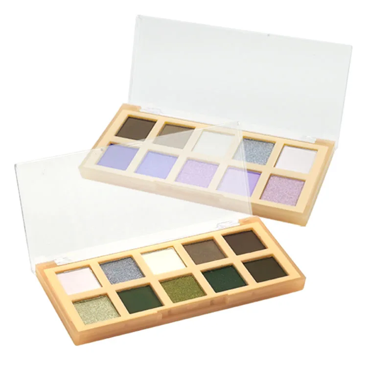 Wholesale High Pigment Glitter Eyeshadow Palette 10 Colors Custom Creative Matte Cosmetics for Dry Eye Private Label for Girls