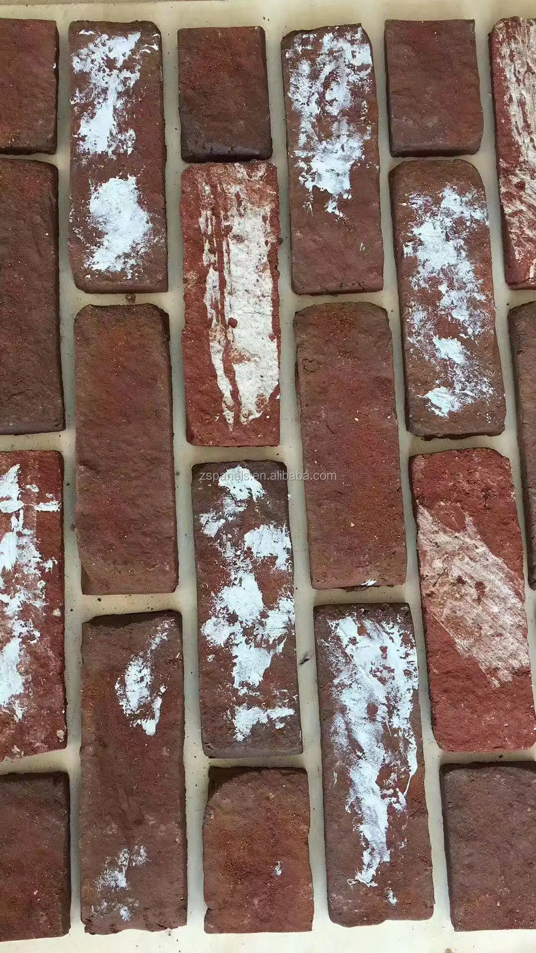 
HandmadeAntique brick slip wall clinker tile, clay fired terracotta clinker tile, Terracotta brick slips with dry hanging system 