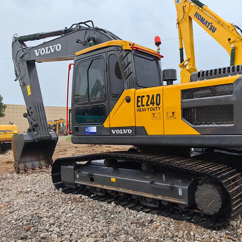 Секонд-хенд 24ton Volvo EC240 экскаватор землеройные экскаваторы б/у гидравлический насос Гусеничный Экскаватор строительная техника