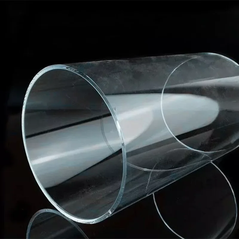 Large diameter heat resistance High-temperature transparent glass tube  pipe