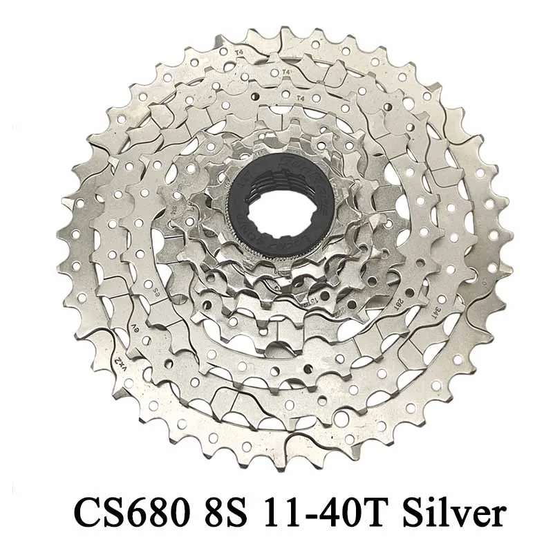 Sunrace 8s Speed CSM680 Cassette Sprocket for Mountain Bike 42T Freewheel Bicycle Flywheel 40T Silvery Bicycle Parts for SHImano