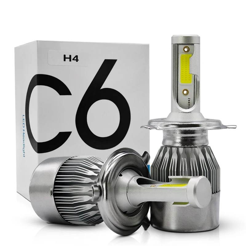 Manufacturer Golden Supplier Auto Lighting System Car Led Light C6 Led Headlight Aluminum h11 h4 h7 h1 36w 72w 3600 Lumens