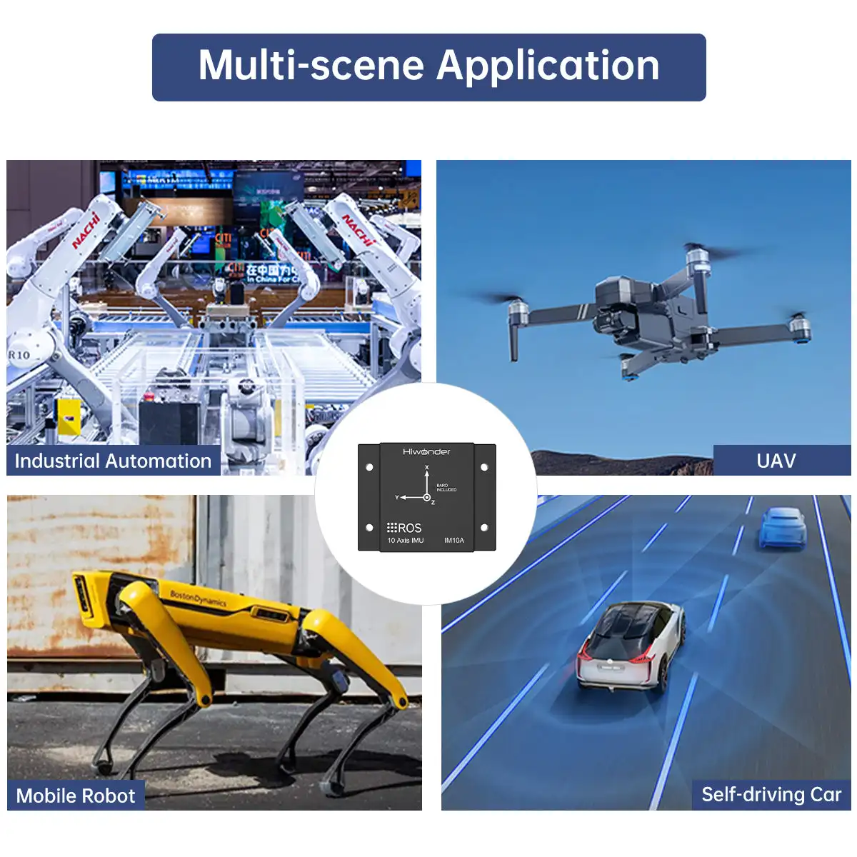 IMU Inertial Navigation Module ROS1 ROS2 Robot MEMS USB Magnetometer 10-axis ARHS Posture Sensor