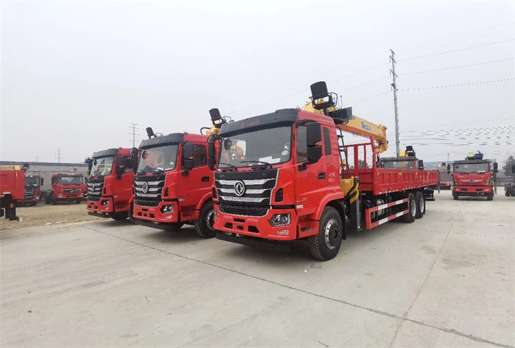 Dongfeng Commercial Vehicle Jincheng KH Eight-Wheel Truck with Crane Product Genre Truck Cranes