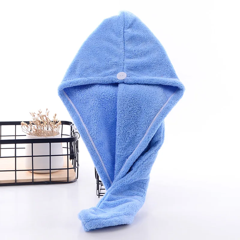 Salon Household Super Absorbent Hair Drying Cap Head Hat Pink Spa Magic Towel Multi-colored Hair Drying Cap