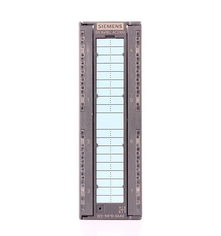 SIMATIC S7-300, цифровые выходы SM 322, 6ES7 322-1HF10-0AA0, 8 цифровых выходов (реле), 1 40-контактный, 24V DC, 5A или 230V AC, 5A.