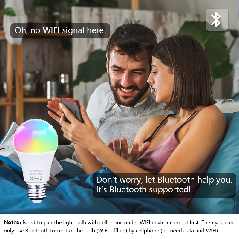 smart bulb alexa smart home Dimmable 7W RGB Smart bulb Support Amazon Alexa Google Home wifi smart light bulb