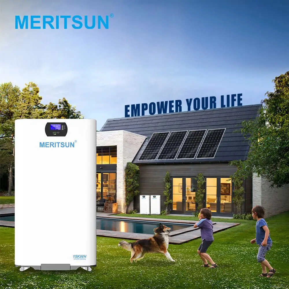 MeritSun Power Energy Storage Battery 48V 300AH LiFePO4 Lithium Batteries 15Kwh Lithium ion battery For Solar System