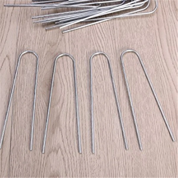garden landscape fabric pins U shaped sod staple