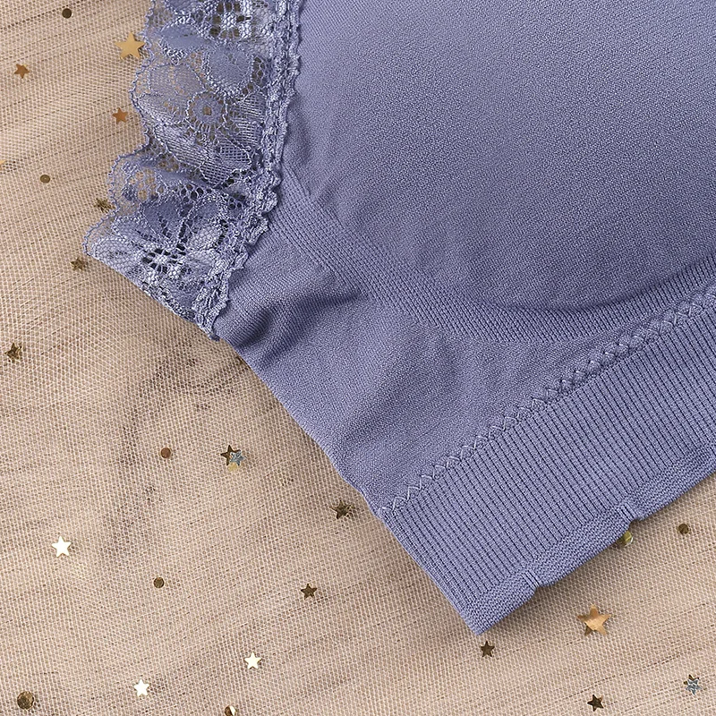 Seamless Bra Lace Tube Top Underwear Wire Free Bra