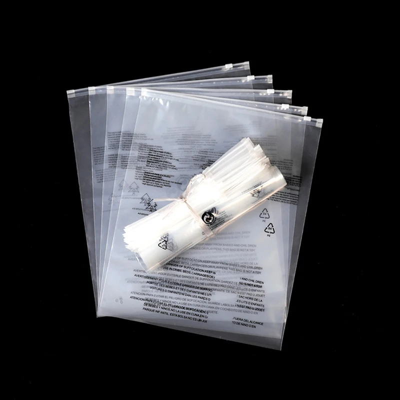 Изготовленный на заказ Ziplock молния матовый CPE полиэтиленовый пакет для одежды с логотипом одежда предупреждающий о удушении