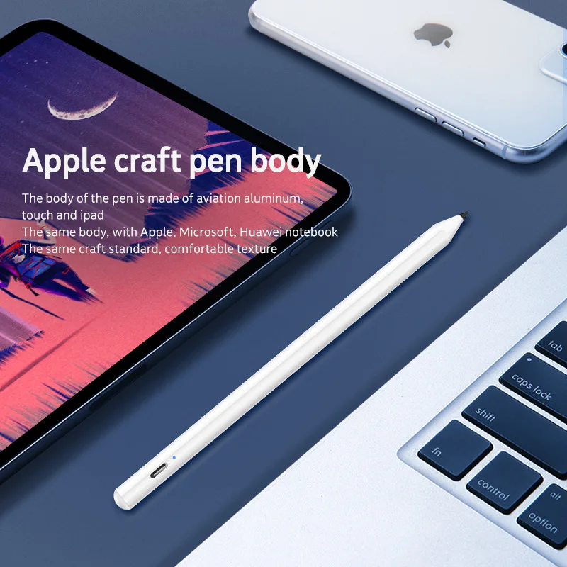 Стилус активный для iPad карандаш с функцией отвода пальмы Apple Pencil 2 1 Pro 1112 9 2020 2018 2019 6-го 7-го