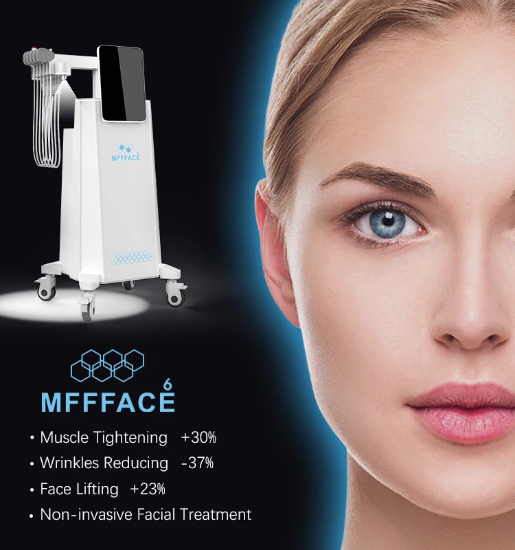 Non-invasive wrinkle removal vline sculpting radio frequency facial lifting electric ems facial beauty machine
