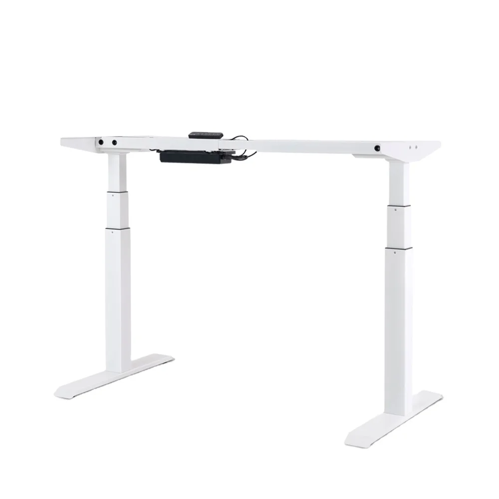 Office Ergonomic Motorized Adjustable Dual Motor Standing Desk Frame Table
