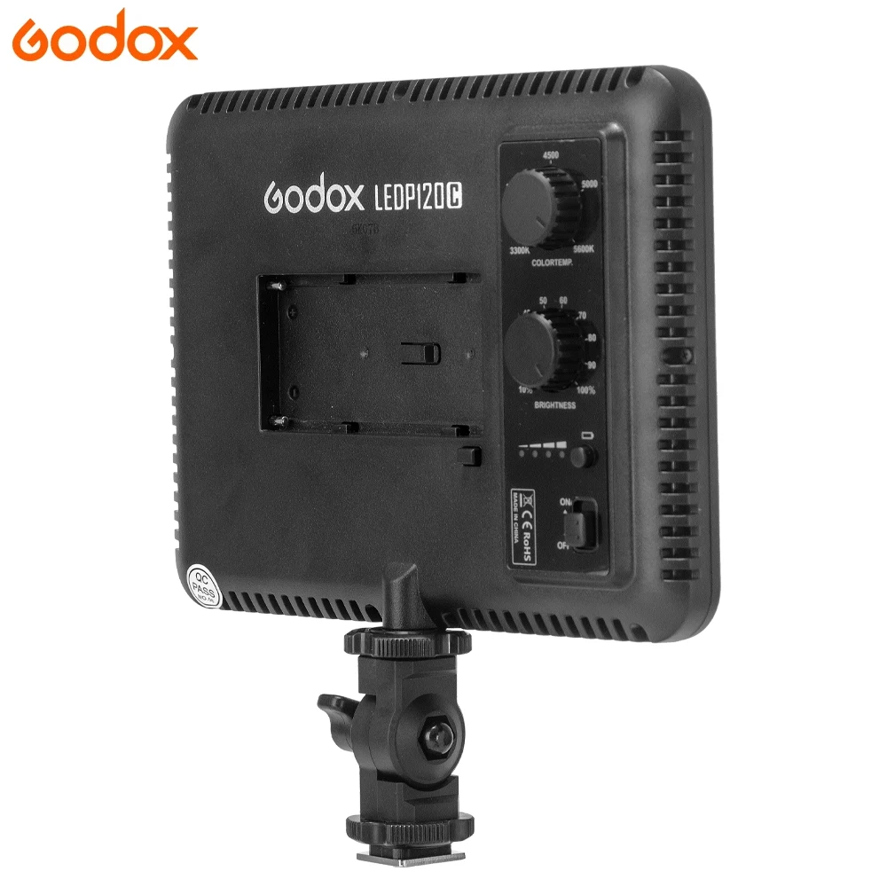 Godox LEDP120C мобильный телефон портативный селфи светодиодная вспышка мигает литиевая батарея Регулируемый свет для фотографии смартфона