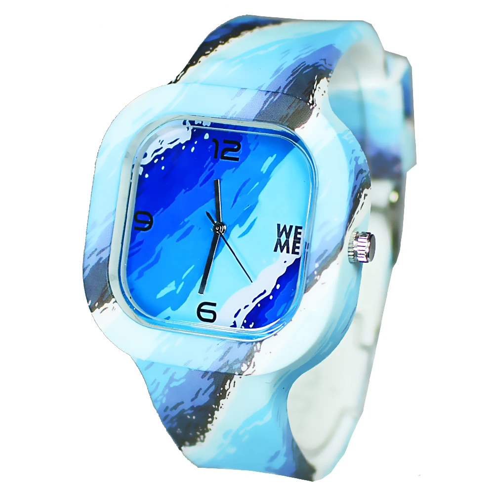 Newest 5ATM Waterproof TOP Quality Custom Jelly relogio Silicon Watch reloj