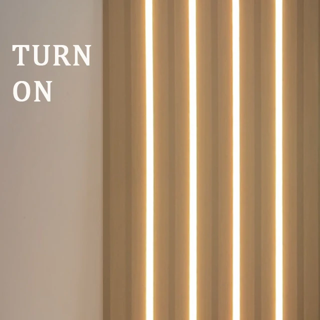 Kasaro Oak Wooden Led Lights Acoustic Wall Panel For Living Room Fluted Wall Cladding Slat Wall Panels