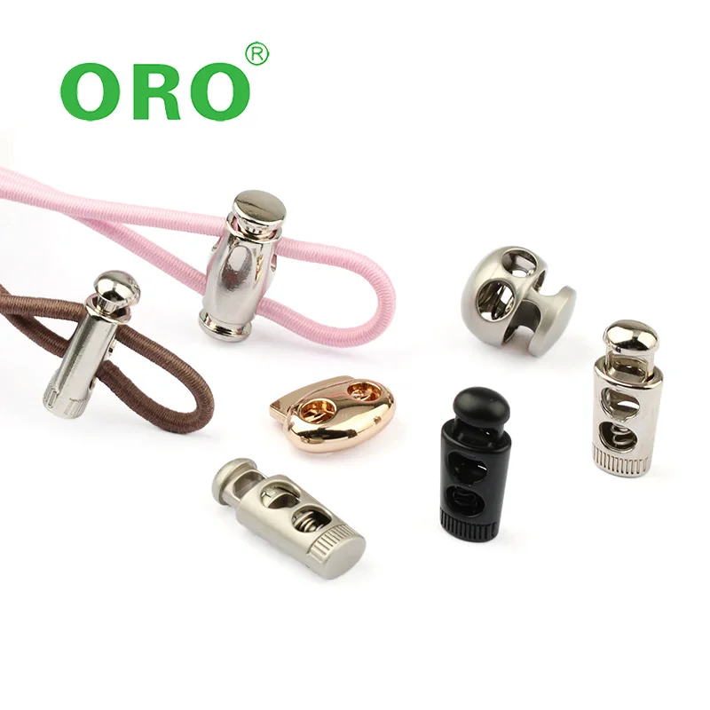 Cord End Metal Stopper Stopper Metal Alloy Spring Fastener Cord Lock Toggle Stopper For Clothes