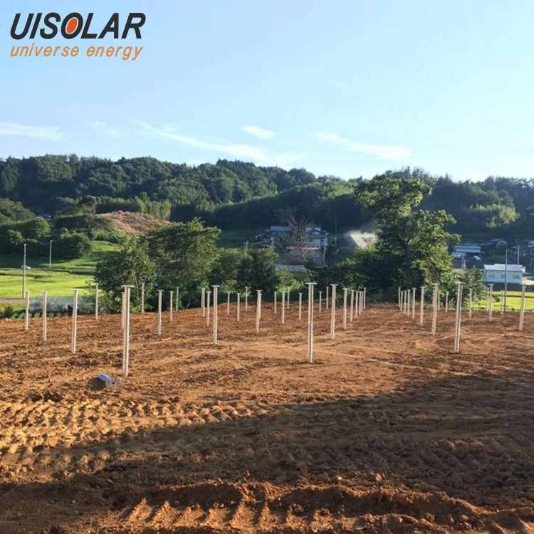 UISOLAR High Quality 76MM Q235 Galvanized Steel Earth Anchor Ground Screw Piles With Flange For House Foundations