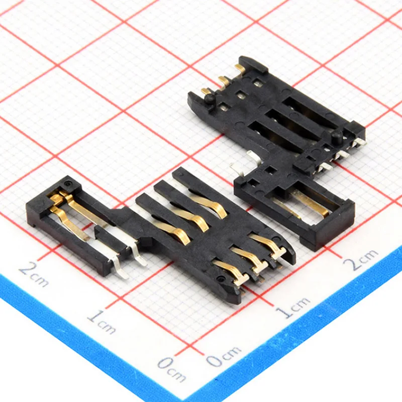 32-NS135-T1151-10-W Sim Socket Sim Card Connector