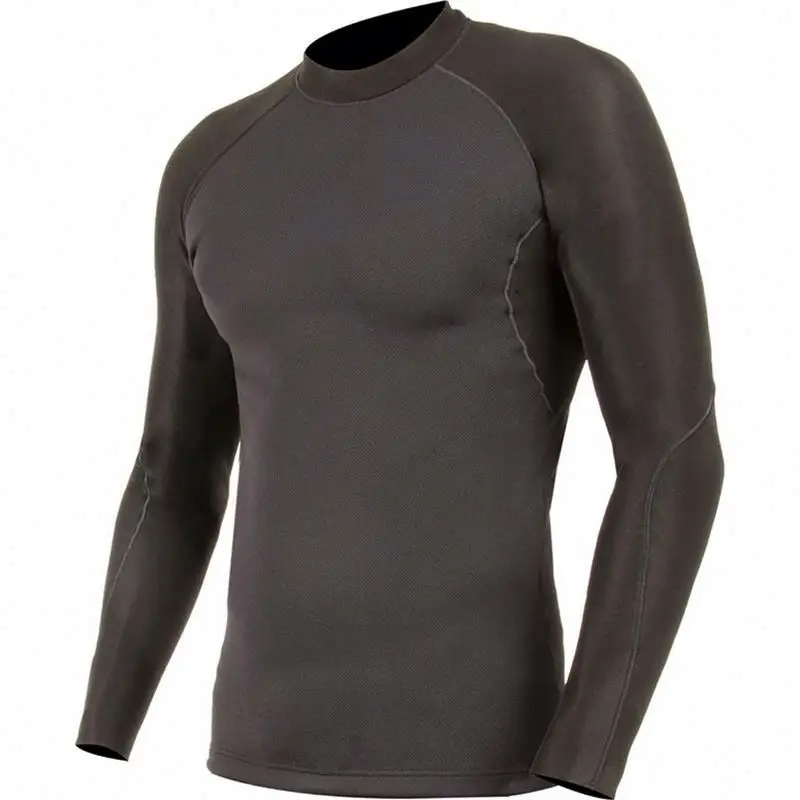Wholesale Surf Clothing Tshirts For Men Neoprene Long Sleeve Top Swimsuits Rash Guard Shirt Recycled Surfing 50 Spf