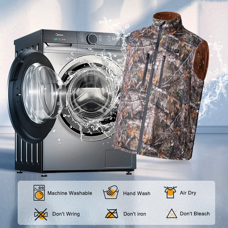 Built-In 5 Carbon Fiber Heating Pads Portable Promote Blood Microcirculation Heated Vest