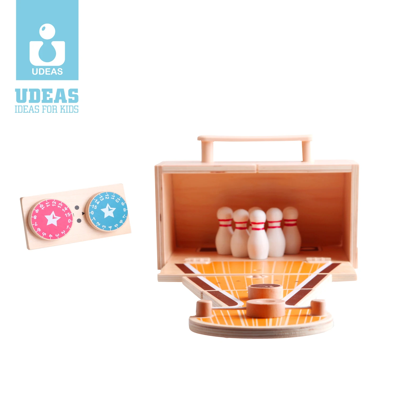 Udeas montesori toys diy wooden toys Hot selling kids early development balls game Bowling toy