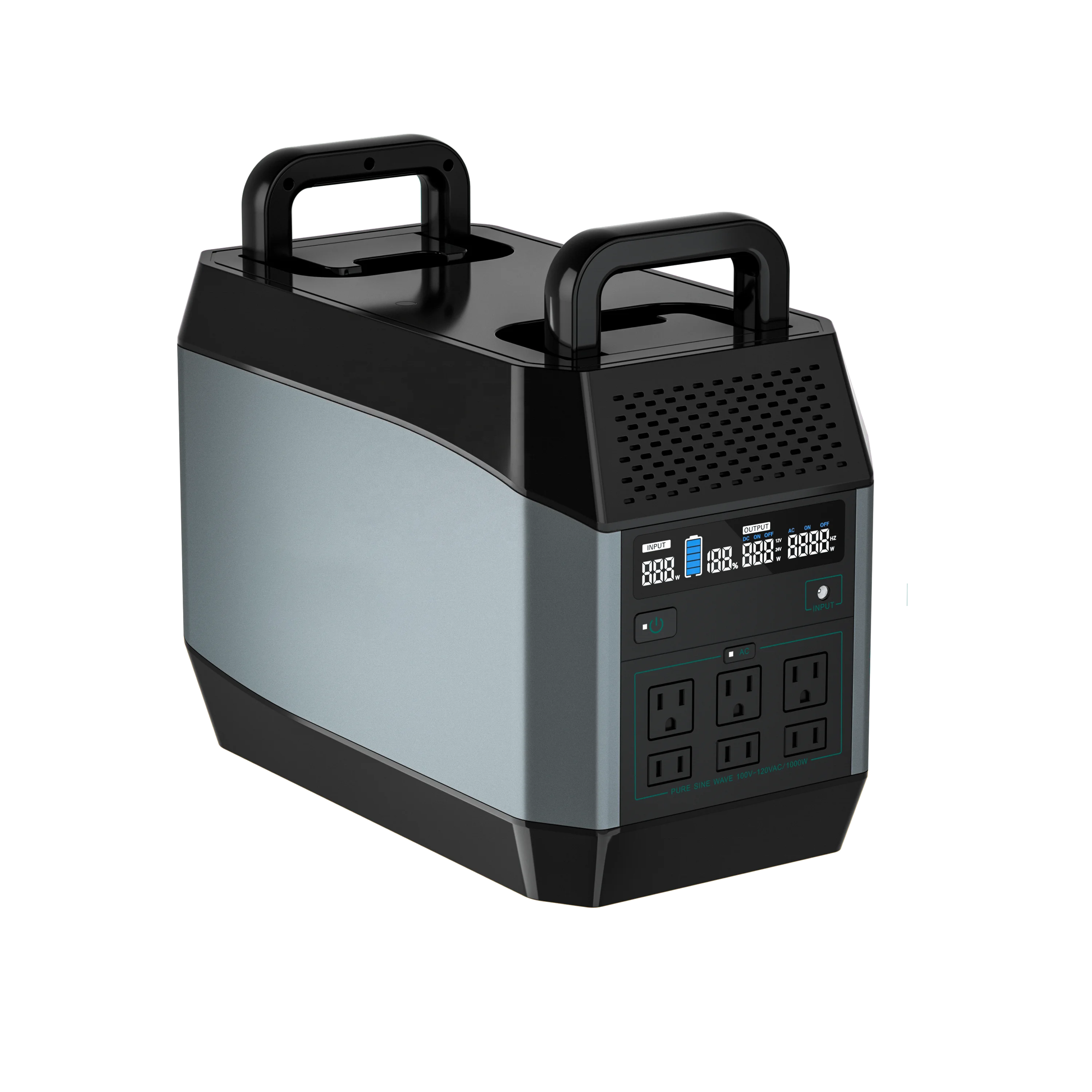 Заводская перезаряжаемая 432000mah 1000w портативная электростанция электромобиль Электропитание зарядная станция Солнечная