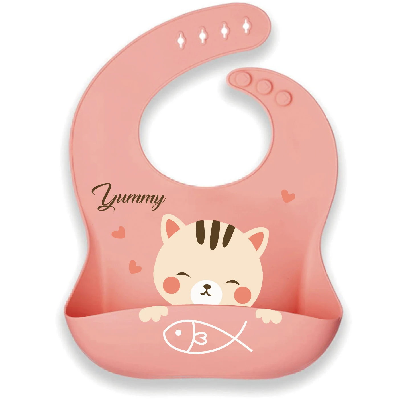 baby bib silicon customized printed silicon baby bib with catcher