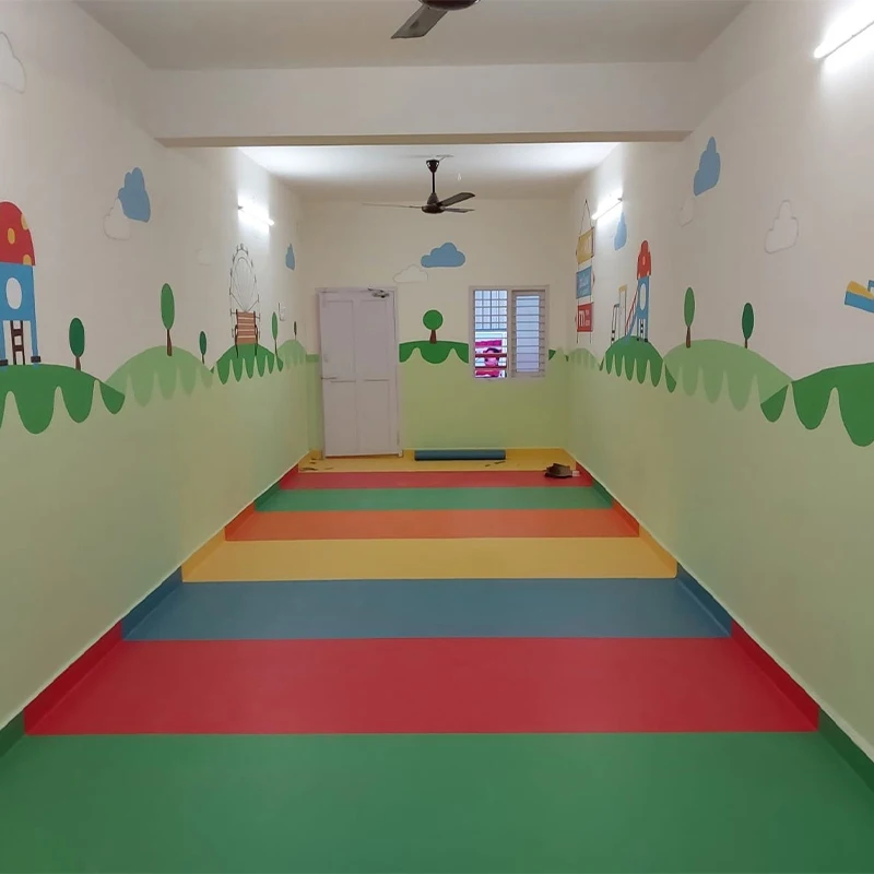 Colorful Customized Design 3d Printing Pvc Floor In Roll