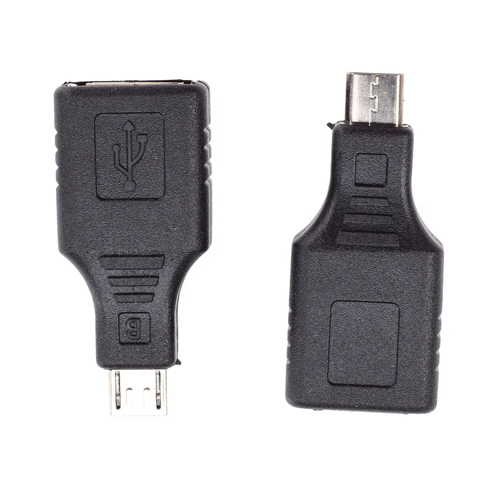 Micro USB Male to USB 2.0 Female Plug OTG Adapter Data Sync Transfer Converter Connector For Android Mobile Phones Tablets