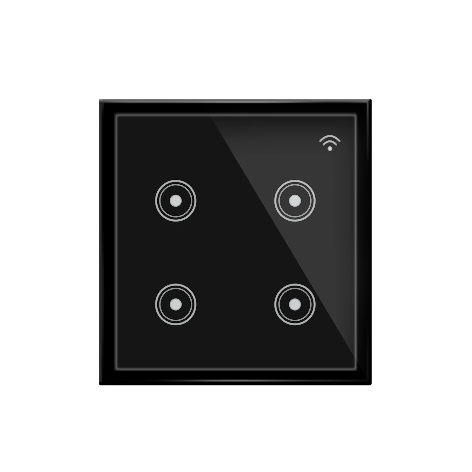 
 Эва (этиленвинилацетат) LOGIK Индии белый/черный Alexa управлять 4 Gang сенсорный выключатель света модульная Tuya Интеллектуальный переключатель Wi-Fi  