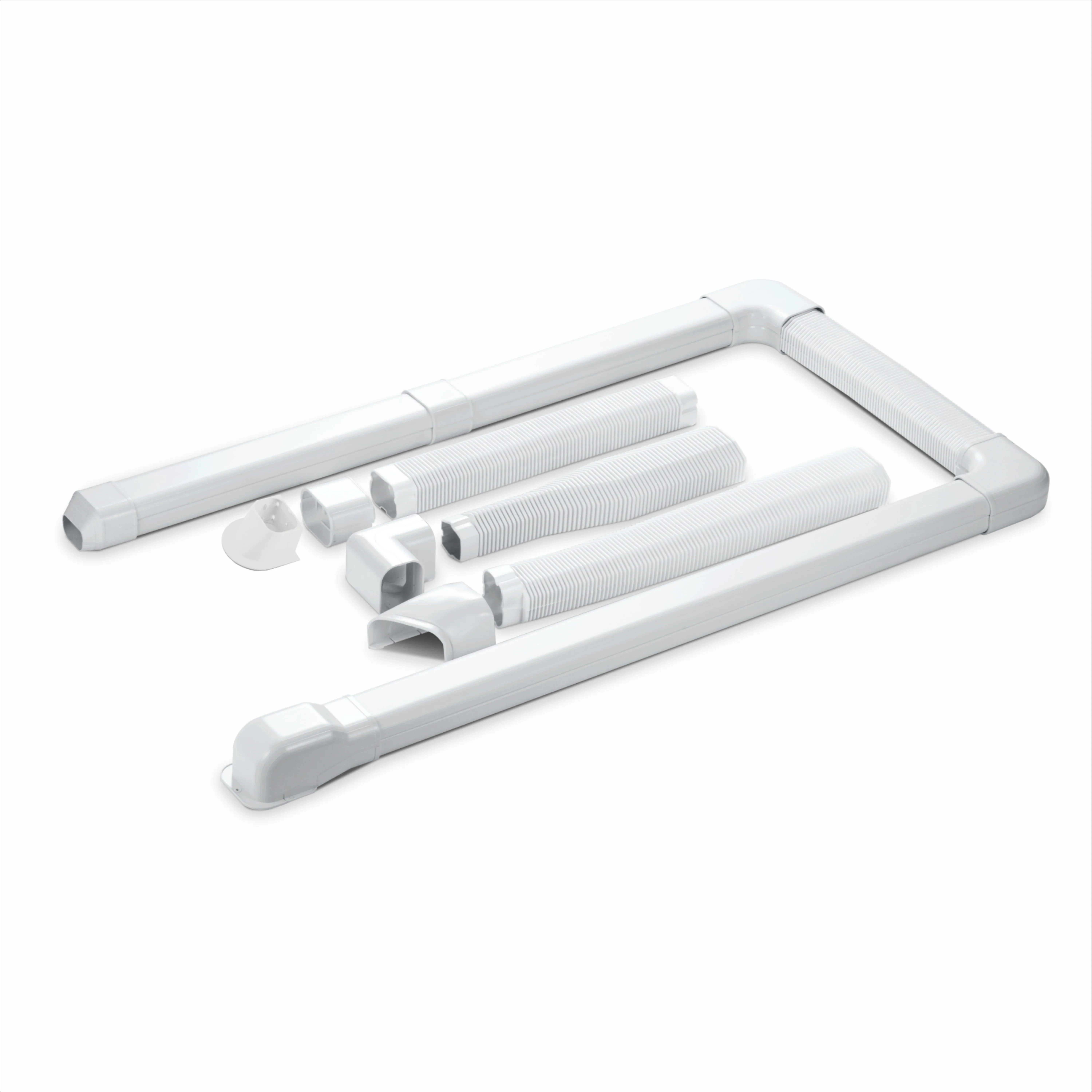 Adjustable Air Conditioner Straight Duct,slim duct Cuttable Hvac Air Conditioner Duct,universal straight pvc ac duct