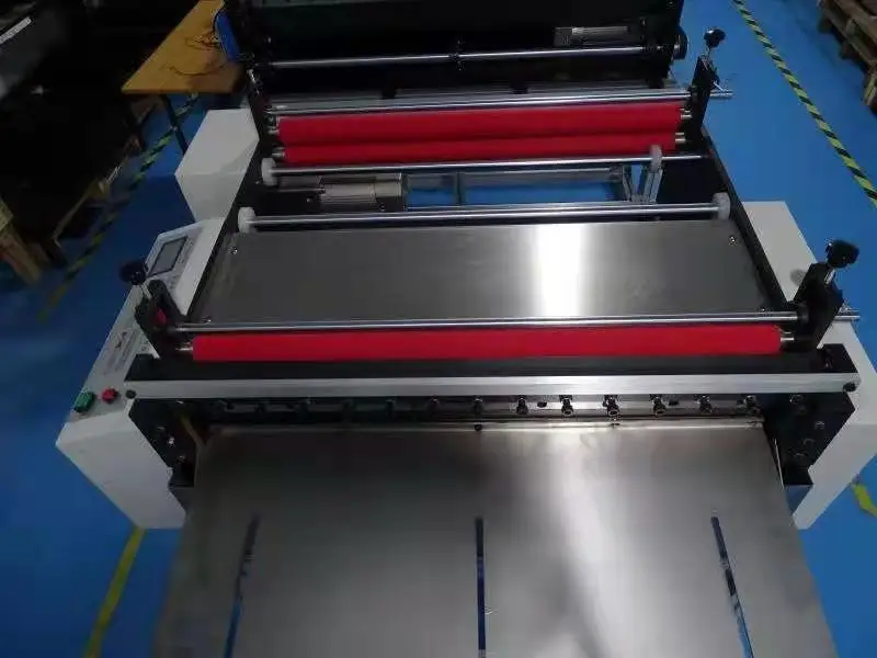 SG-YHD-L500 Industry Use Sticker Paper Roll To Sheet Cutting Machine Fast Speed Roll Stickers Paper Cutter