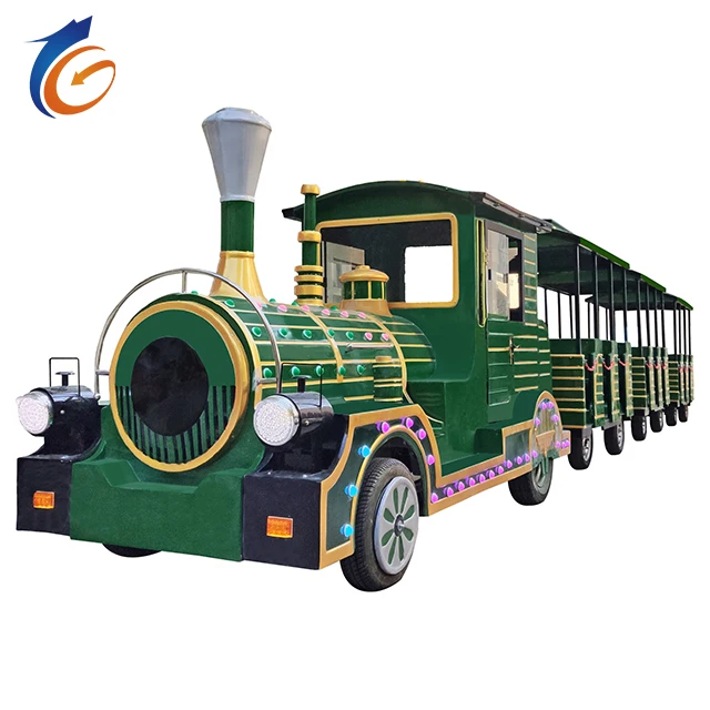 Popular Chinese Manufacturers Factory Prices Theme Park Train Circuit Electric Trackless Train Amusement Equipment